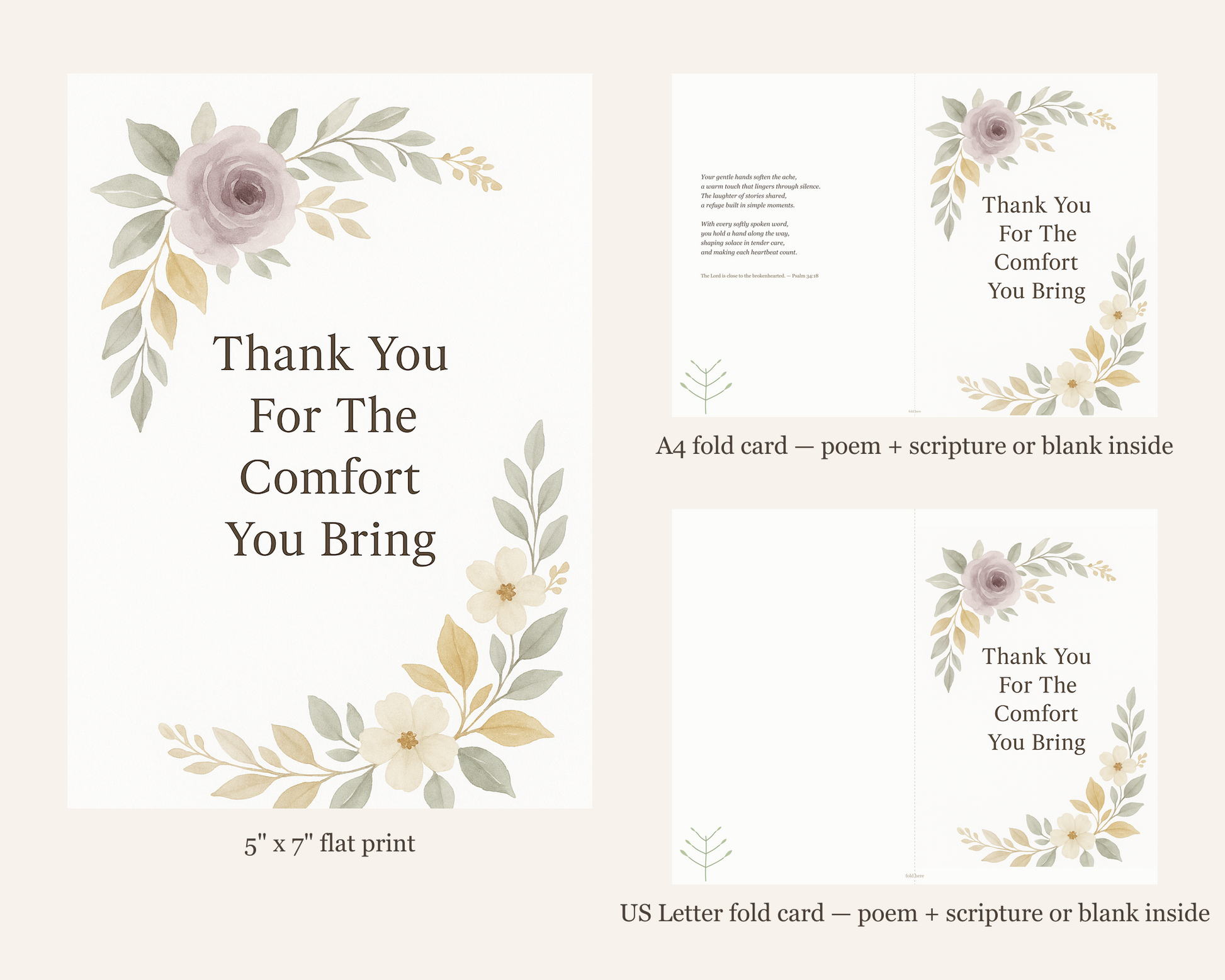 Hospice Carer Thank You Card Printable — printable card (5)