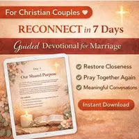 Christian Couples Devotional: 7-Day Gratitude & Prayer Journal editable PDF Download and printable