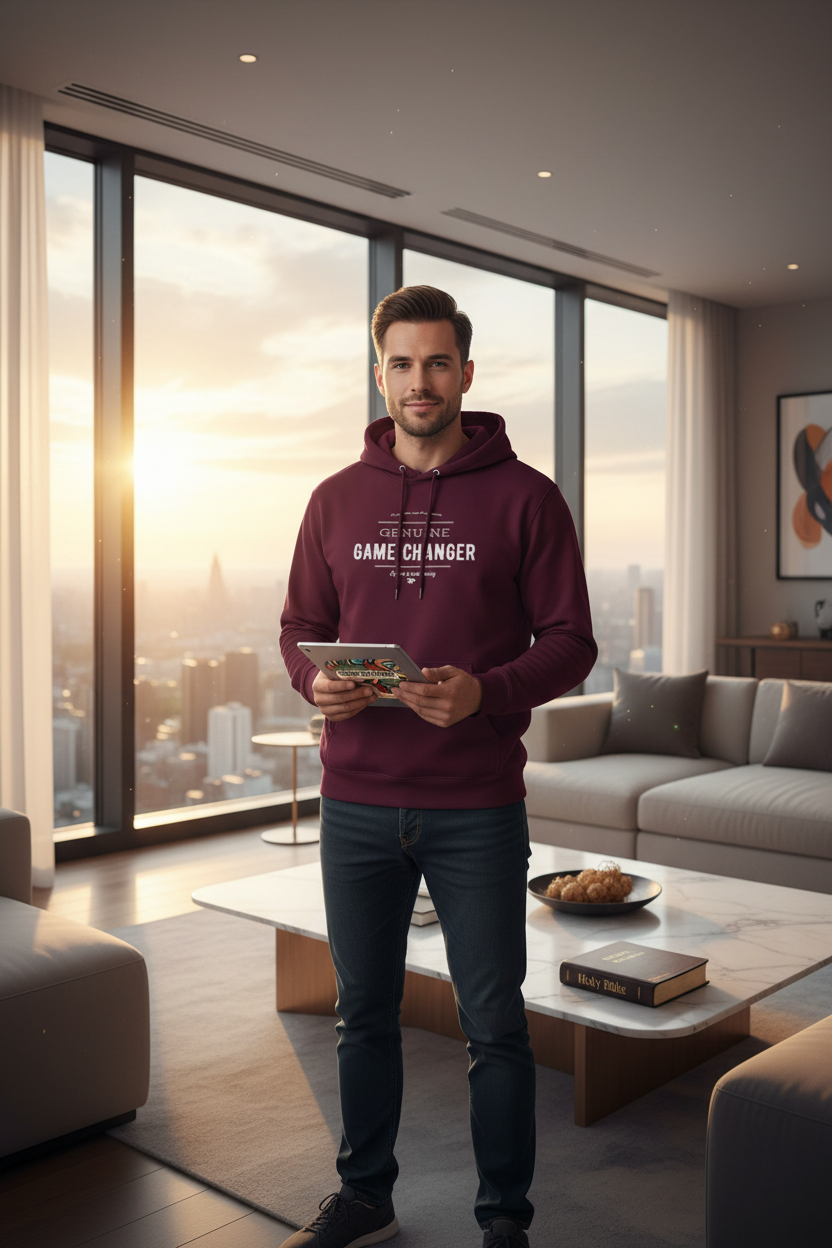Man Penthouse Portrait