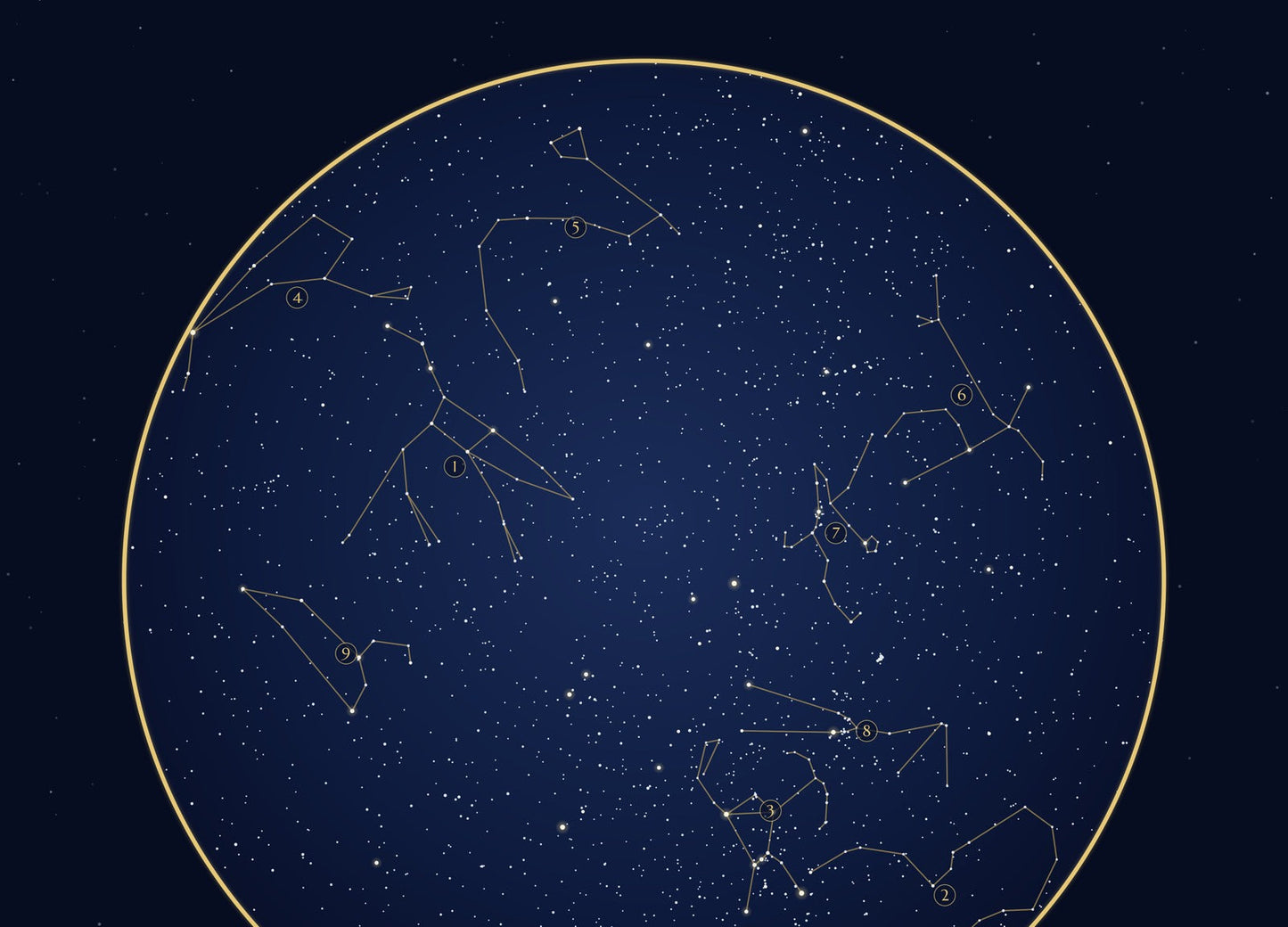 The Night We Met personalised star map print — custom night sky by date