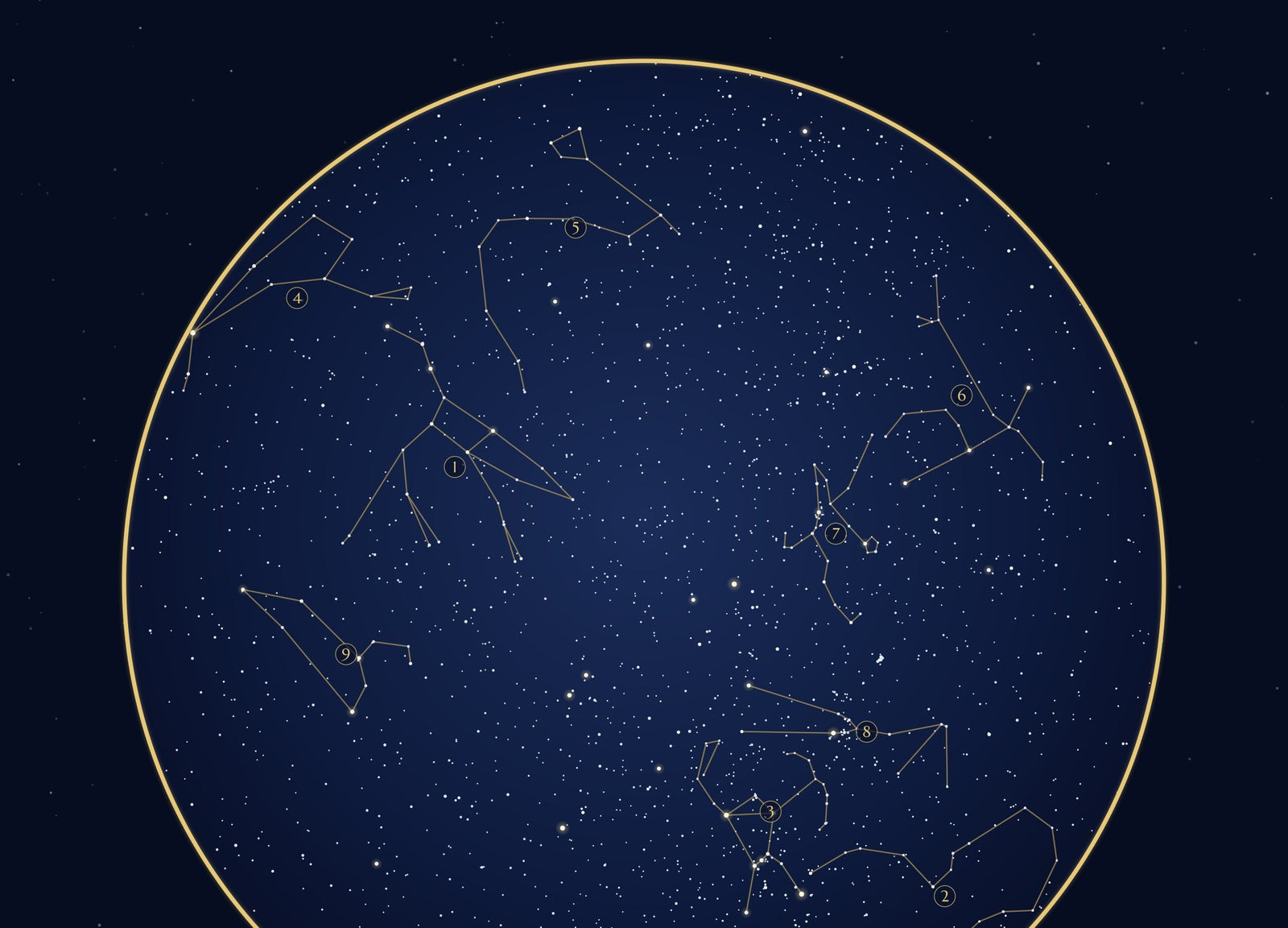 The Night We Met personalised star map print — custom night sky by date