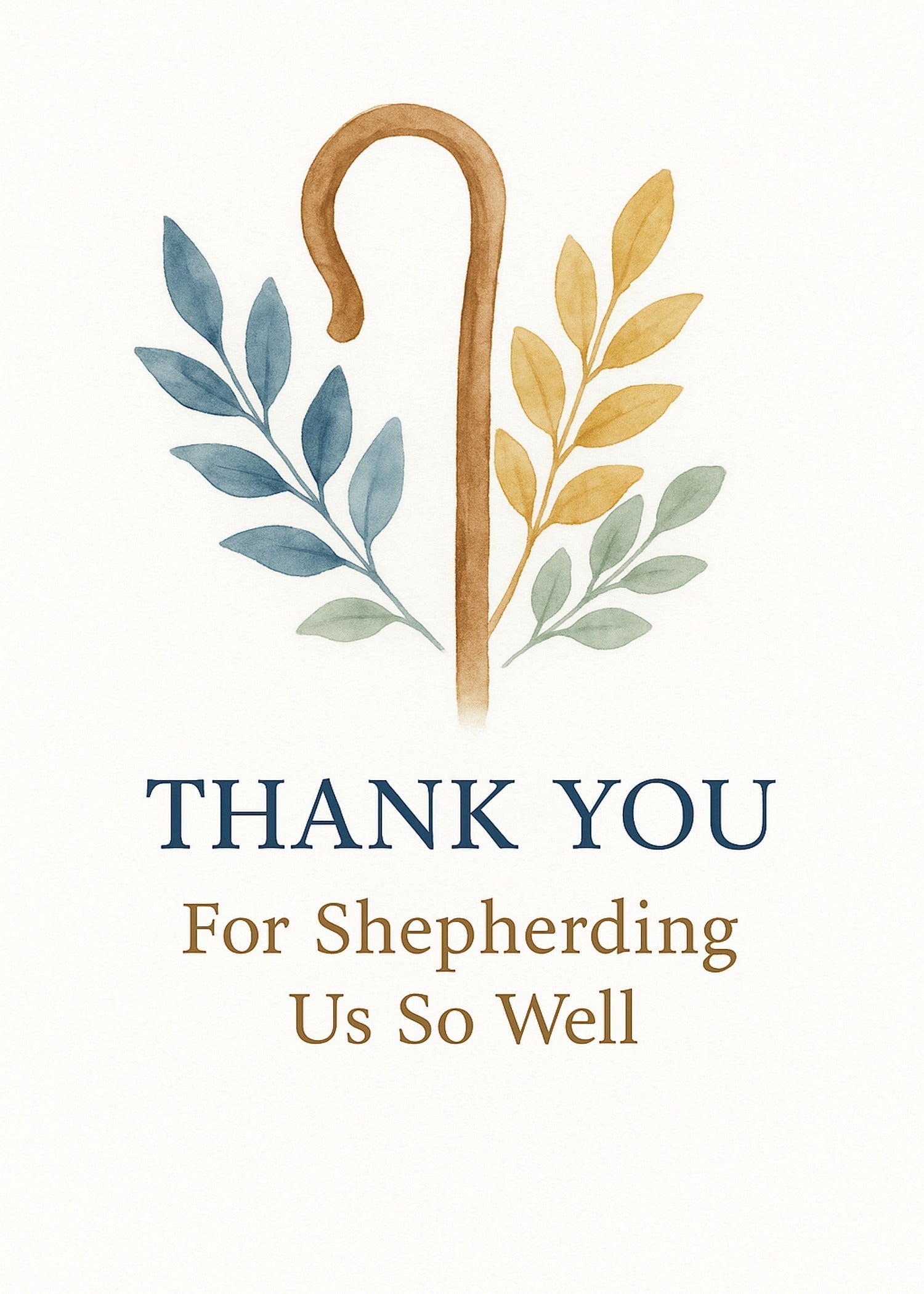 Pastor Thank You Card Printable — printable card (2)