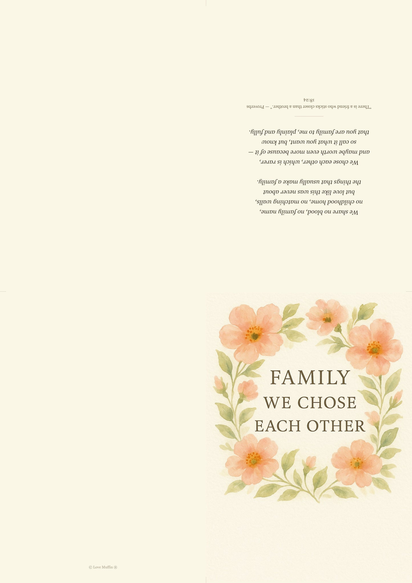 Chosen Family Friendship Card Printable — printable card