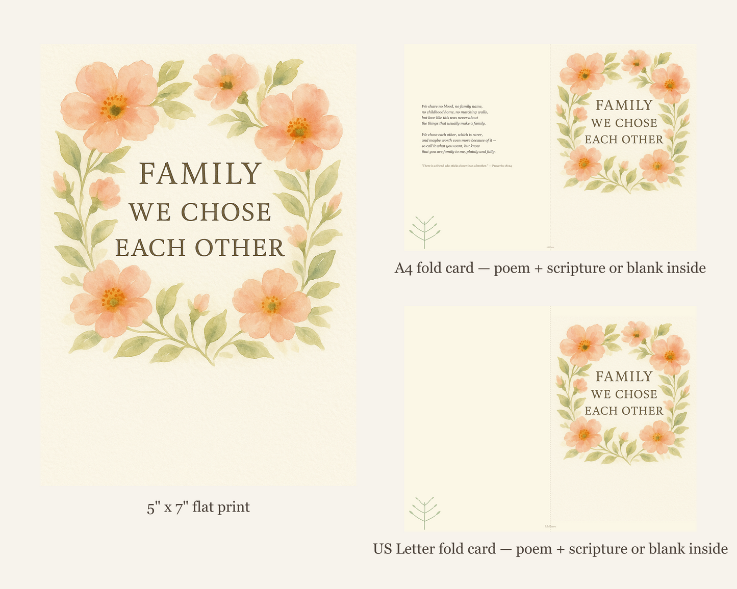Chosen Family Friendship Card Printable — printable card (5)