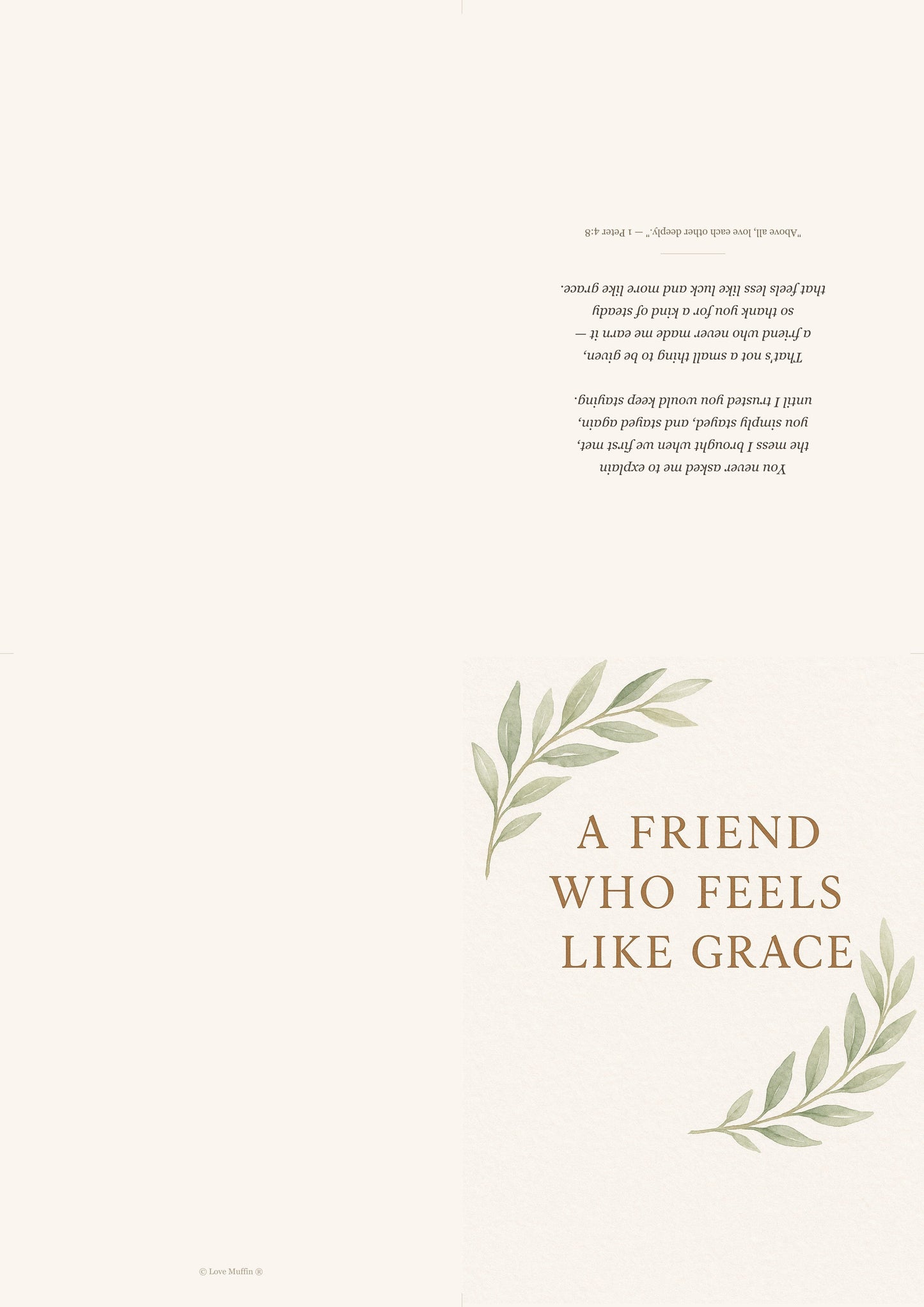 Faith Friendship Blessing Card Printable — printable card