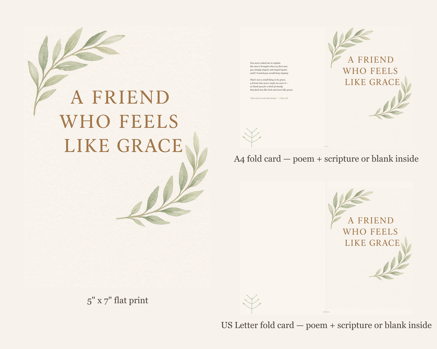 Faith Friendship Blessing Card Printable — printable card (5)