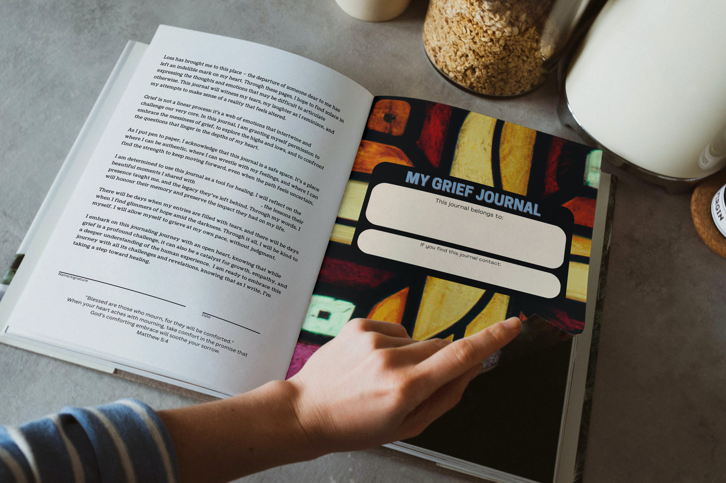 Until we meet - Grief journal - Blue Hardback