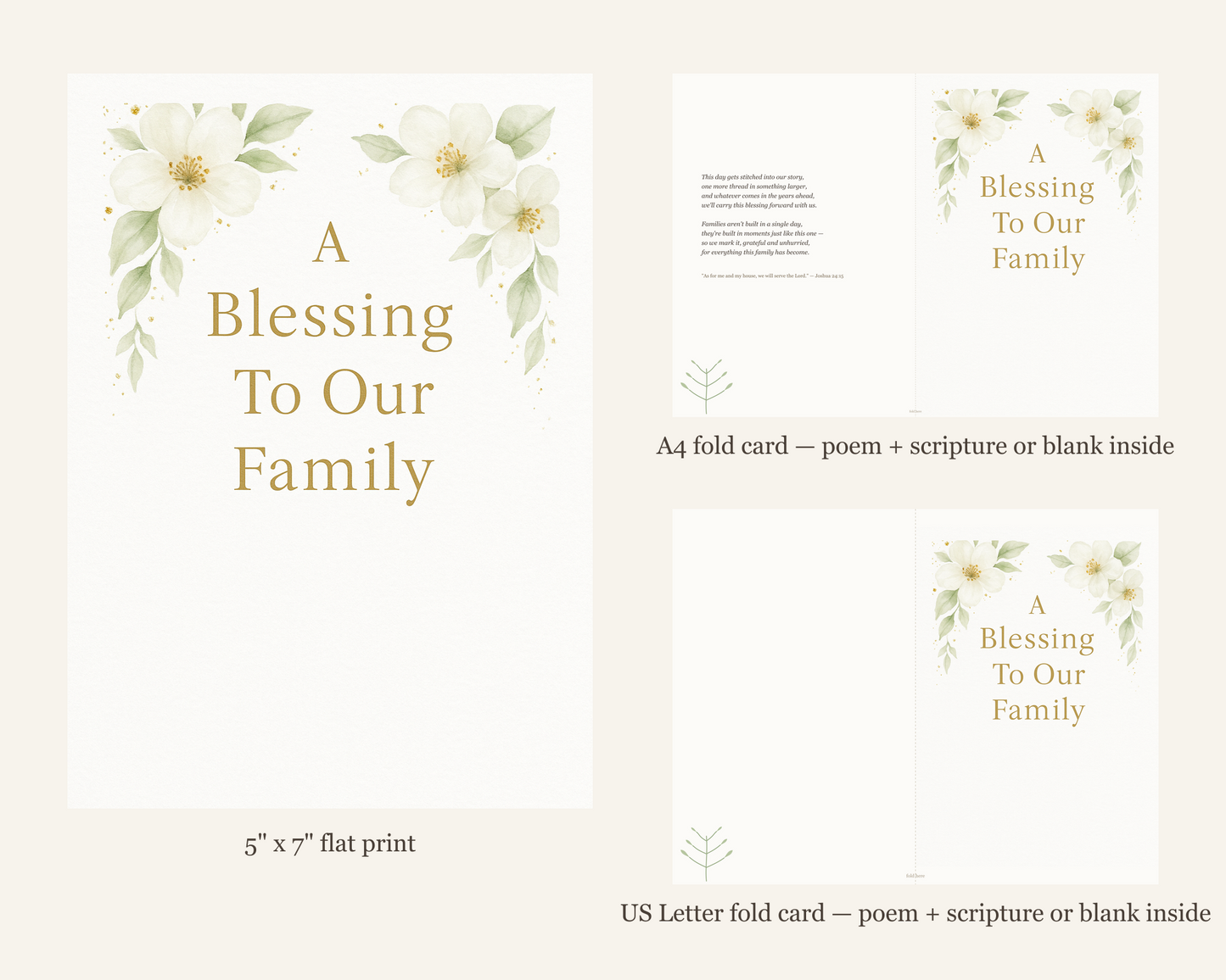Family Milestone Blessing Card Printable — printable card (5)