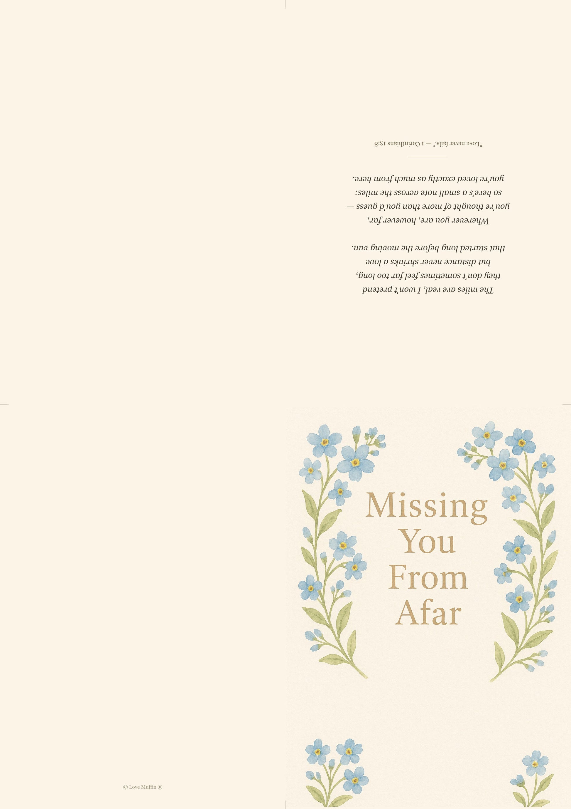 Long Distance Grandparent Card Printable — printable card