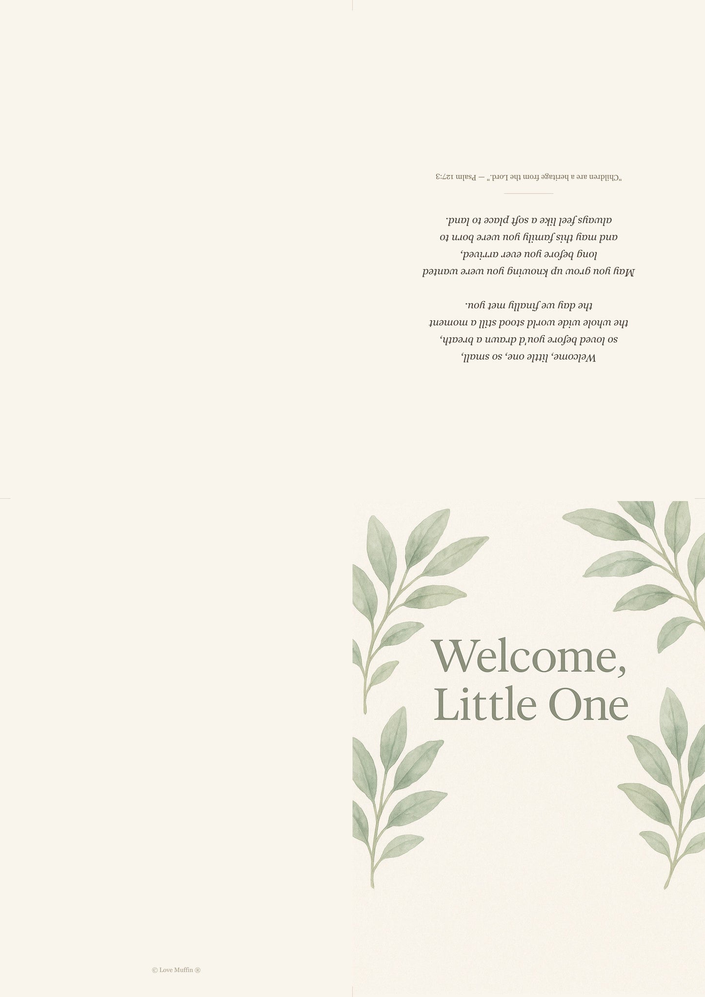 New Baby Blessing Card Printable — printable card