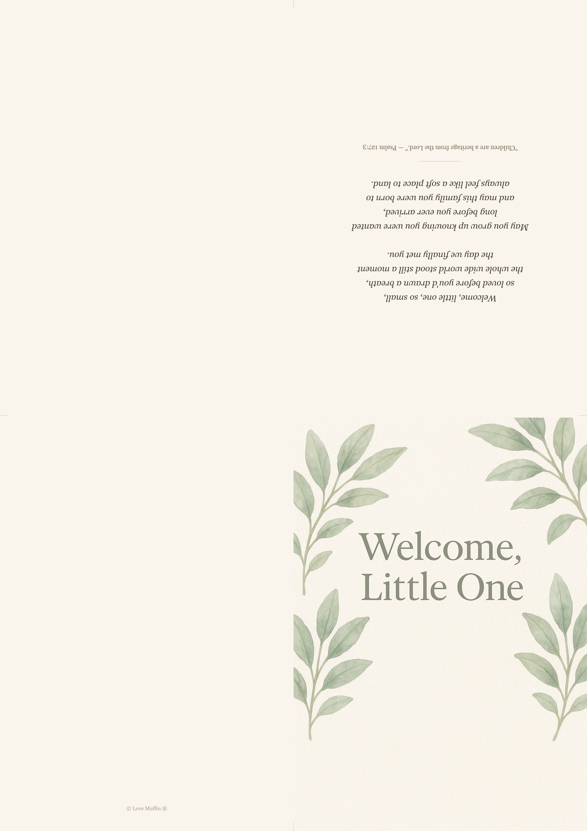 New Baby Blessing Card Printable — printable card