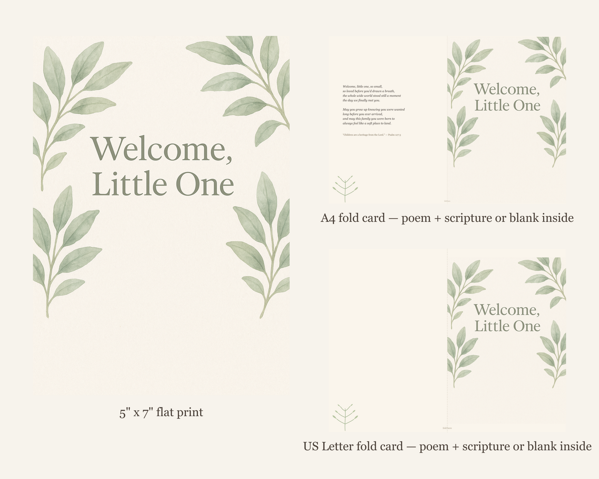 New Baby Blessing Card Printable — printable card (5)