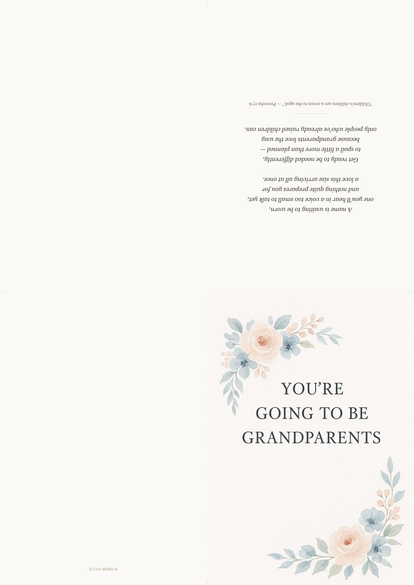 New Grandparent Announcement Card Printable — printable card