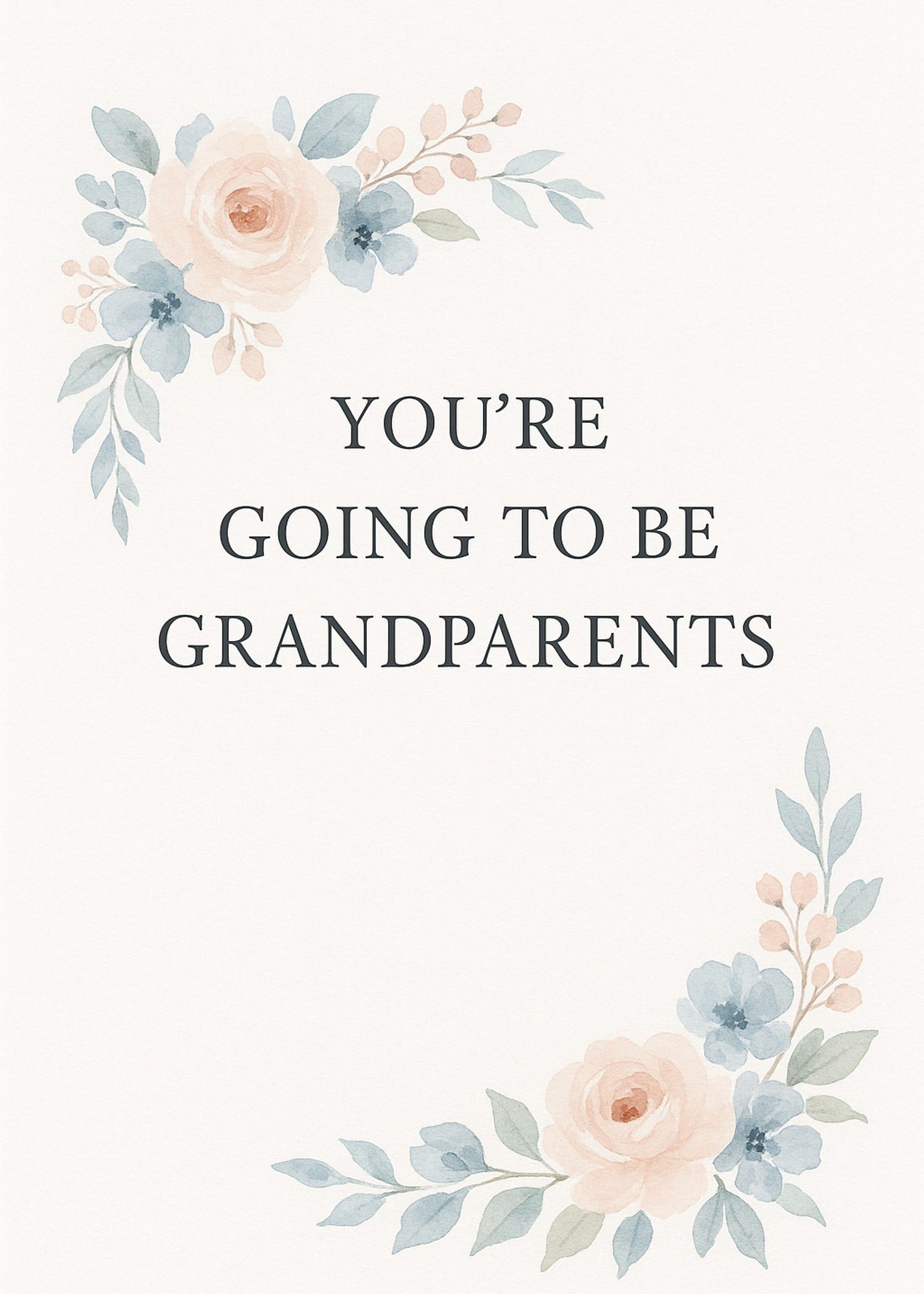 New Grandparent Announcement Card Printable — printable card (2)