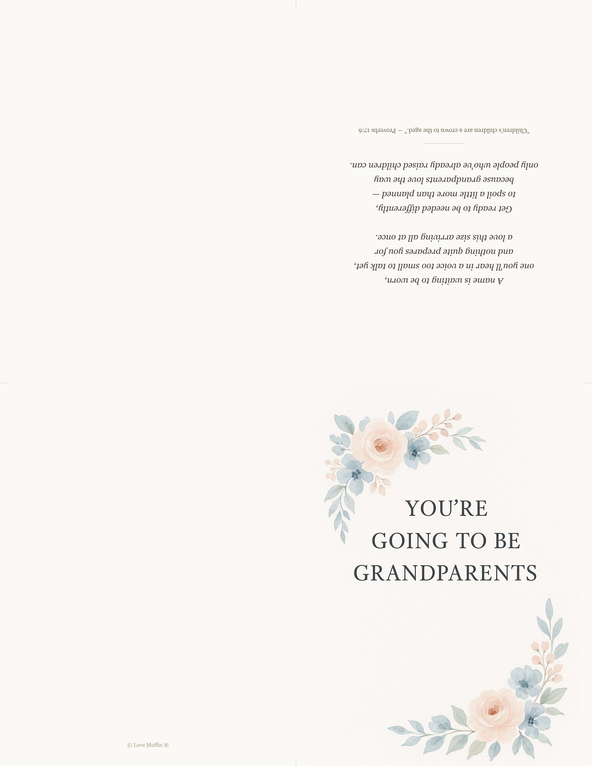 New Grandparent Announcement Card Printable — printable card (4)