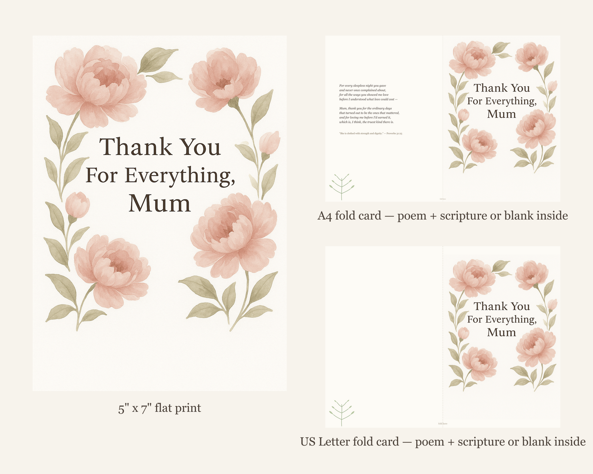 Thank You Mum Card Printable — printable card (5)