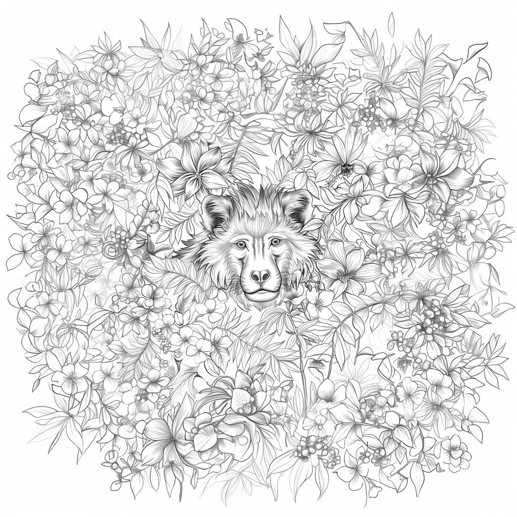 African Creatures challenge - colouring book 2 - adult