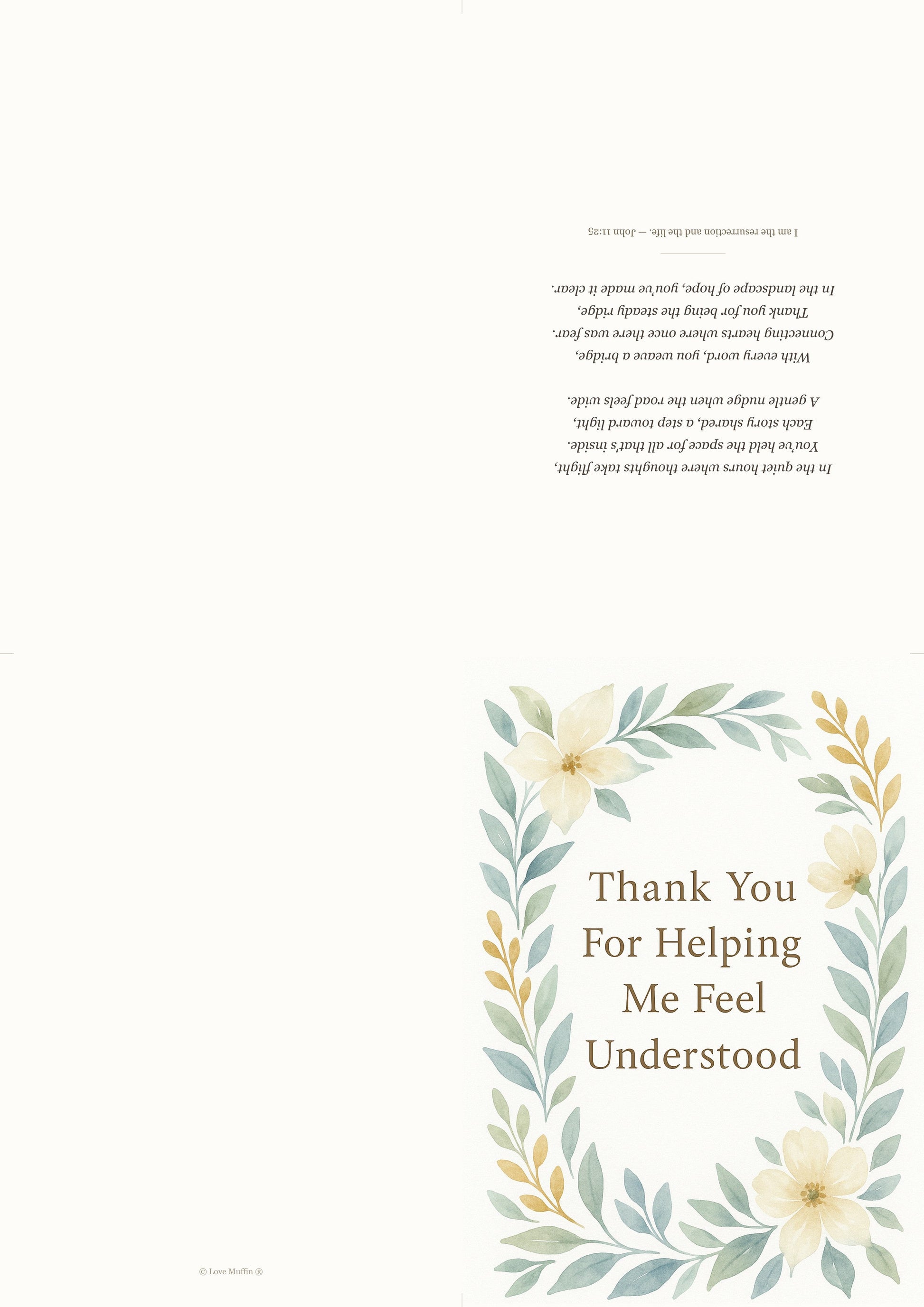 Therapist Thank You Card Printable — printable card