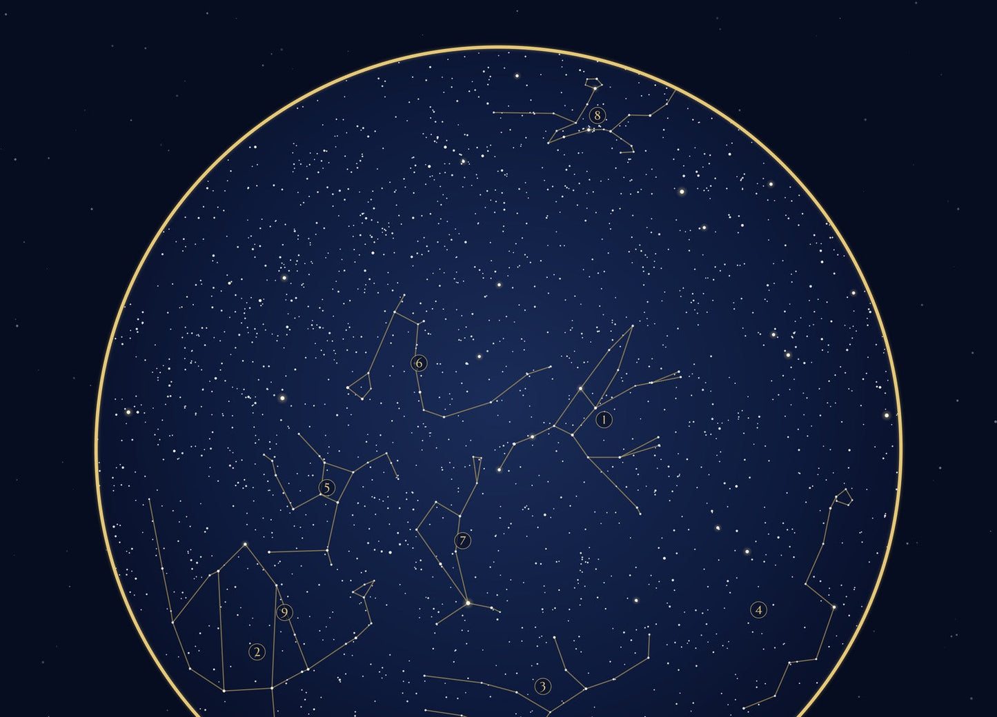 When We Said I Do personalised star map print — custom night sky by date