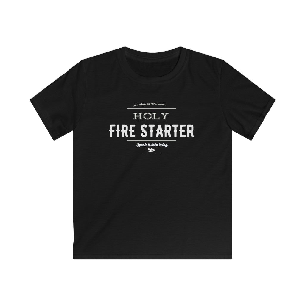 Black - Holy Firestarter T-Shirt - Be like Elijah - Speak it into being G wear at Giddymoose.com