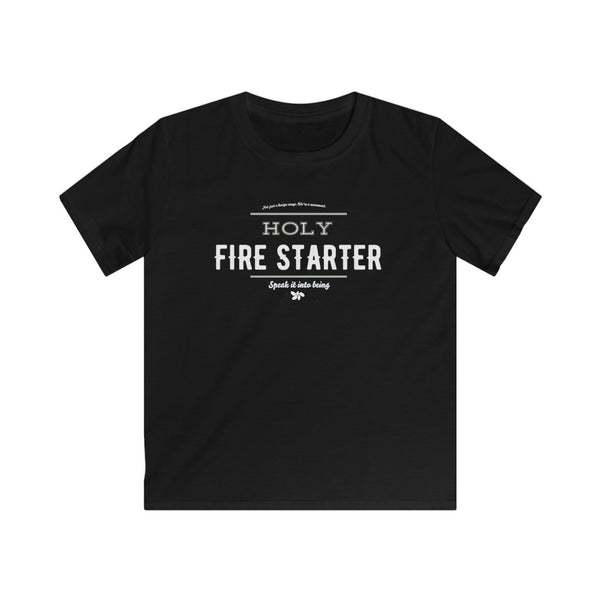 Black - Holy Firestarter T-Shirt - Be like Elijah - Speak it into being G wear at Giddymoose.com