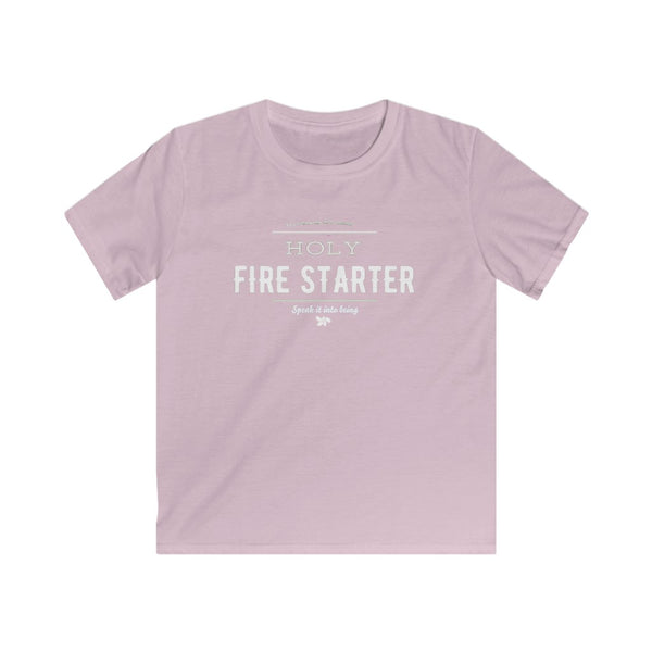 Pale pink - Holy Firestarter T-Shirt - Be like Elijah - Speak it into being G wear at Giddymoose.com