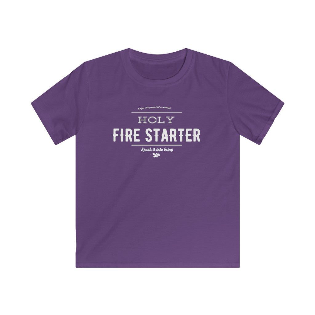 Purple - Holy Firestarter T-Shirt - Be like Elijah - Speak it into being G wear at Giddymoose.com