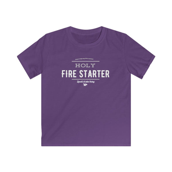 Purple - Holy Firestarter T-Shirt - Be like Elijah - Speak it into being G wear at Giddymoose.com