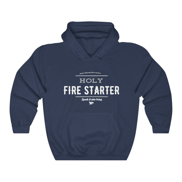 Mauve blue - Holy Firestarter Hoodie - Be like Elijah - Speak it into being G wear at Giddymoose.com