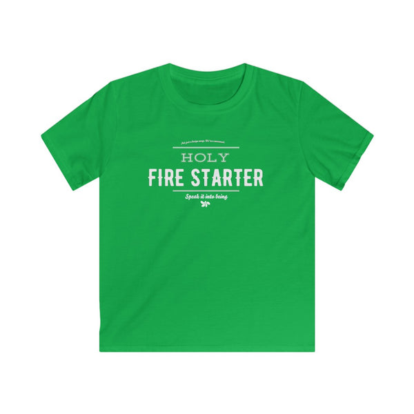 Bright green - Holy Firestarter T-Shirt - Be like Elijah - Speak it into being G wear at Giddymoose.com