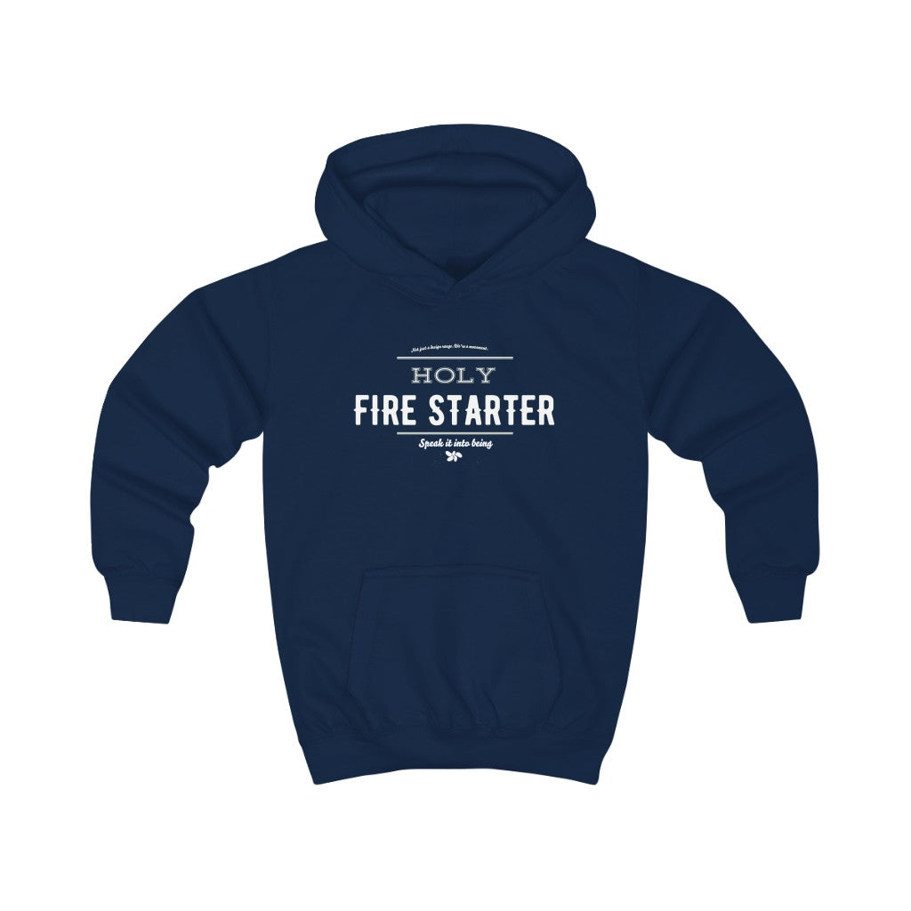 Dark blue - Holy Firestarter Hoodie - Be like Elijah - Speak it into being G wear at Giddymoose.com