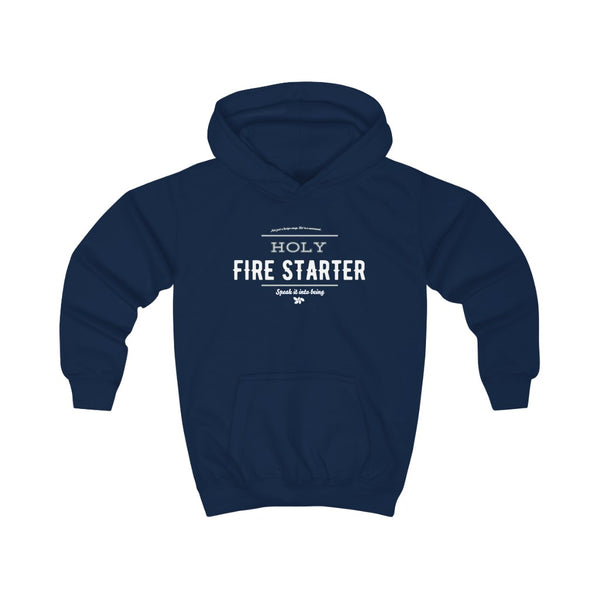 Dark blue - Holy Firestarter Hoodie - Be like Elijah - Speak it into being G wear at Giddymoose.com