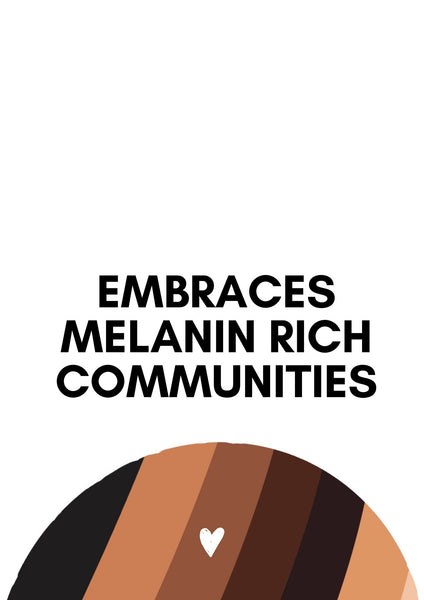 Blank template embraces Melanin-rich communities image