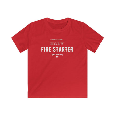 red - Holy Firestarter T-Shirt - Be like Elijah - Speak it into being G wear at Giddymoose.com