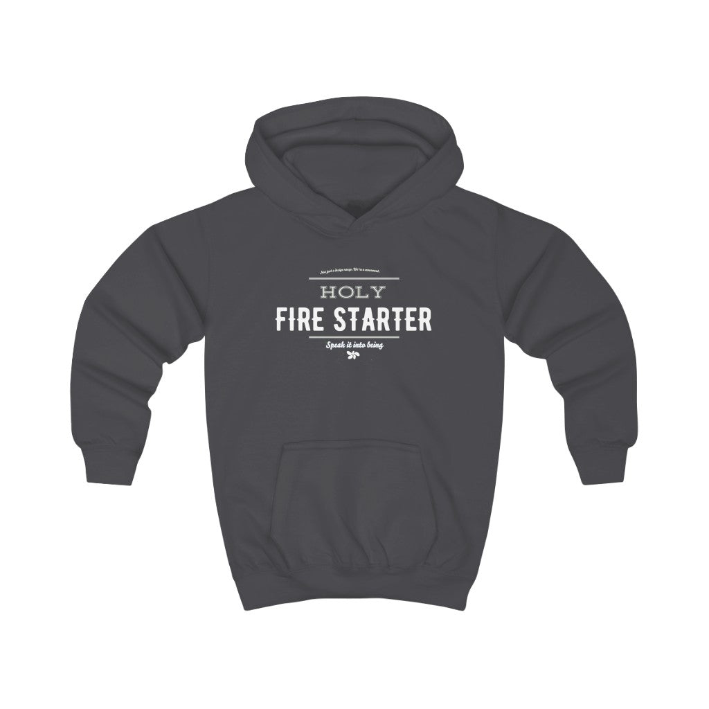 Dark grey - Holy Firestarter Hoodie - Be like Elijah - Speak it into being G wear at Giddymoose.com