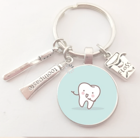 Tooth - Glass Keyring