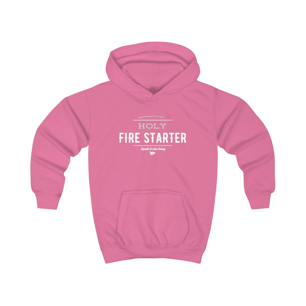 Pastel pink - Holy Firestarter Hoodie - Be like Elijah - Speak it into being G wear at Giddymoose.com