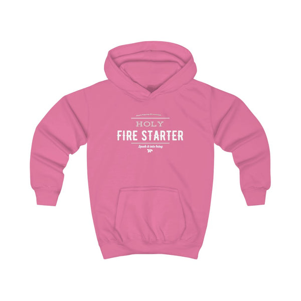 Pastel pink - Holy Firestarter Hoodie - Be like Elijah - Speak it into being G wear at Giddymoose.com