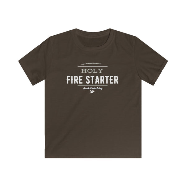 Brown - Holy Firestarter T-Shirt - Be like Elijah - Speak it into being G wear at Giddymoose.com