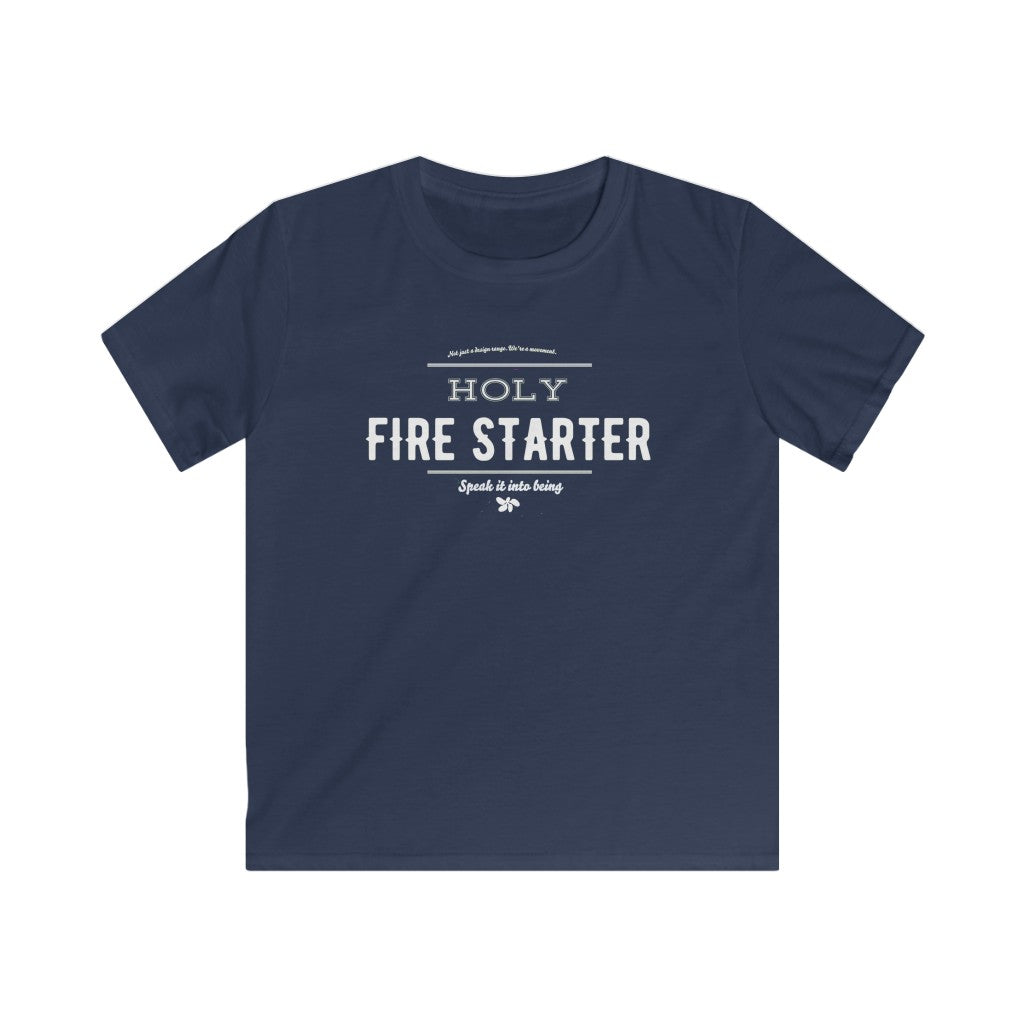 Navy blue - Holy Firestarter T-Shirt - Be like Elijah - Speak it into being G wear at Giddymoose.com