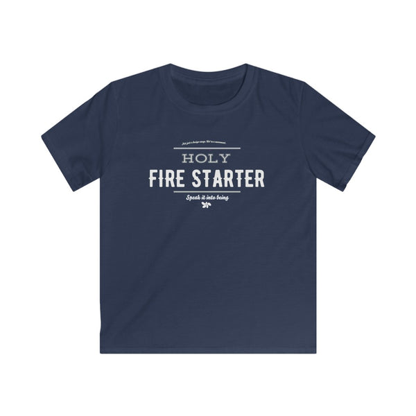 Navy blue - Holy Firestarter T-Shirt - Be like Elijah - Speak it into being G wear at Giddymoose.com