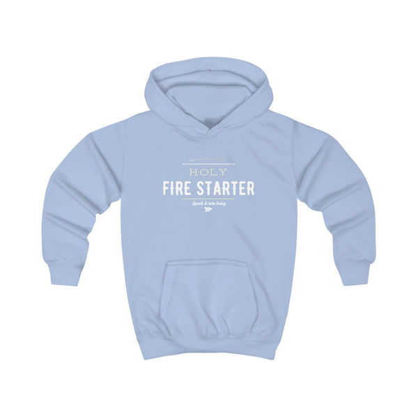 Light blue - Holy Firestarter Hoodie - Be like Elijah - Speak it into being G wear at Giddymoose.com