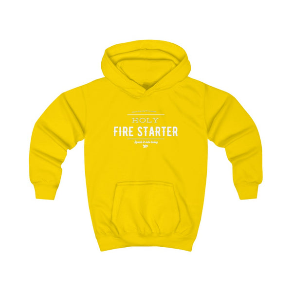 Yellow - Holy Firestarter Hoodie - Be like Elijah - Speak it into being G wear at Giddymoose.com